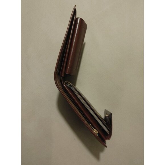 Talon Count Tri-Fold Wallet Brown Cowhide Leather Vintage Made In America - Picture 4 of 16